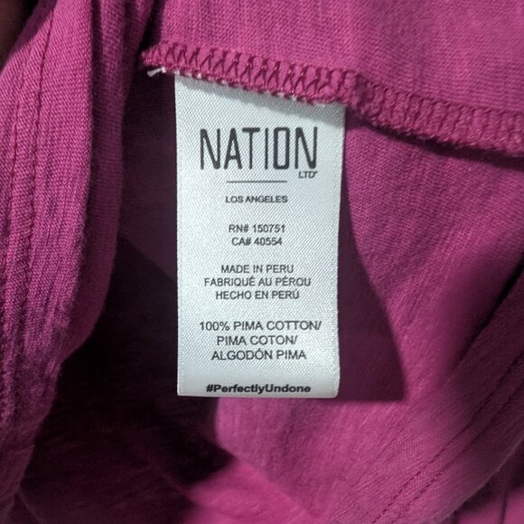 Nation Los Angeles | Shelby Long Sleeve In Miss Magenta - Picture 8 of 11